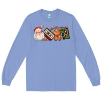 Colony Blue coffee cup santa cassette cookie Long Sleeve Tee - FaDigitalArtStudio