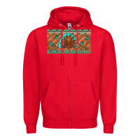 Red Thanksgiving Turkey Zipper Hoodie - Artiststas