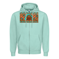 Seafoam Thanksgiving Turkey Zipper Hoodie - Artiststas