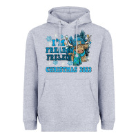 Heather Grey i'm freakin freezin christmas 2023 Heavyweight Hoodie - NancyCooperArtShop