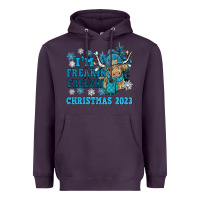 Plum i'm freakin freezin christmas 2023 Heavyweight Hoodie - NancyCooperArtShop