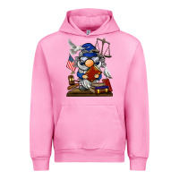 Fuchsia Pink judge  gnome Urban Hoodie - BarkalooDesign