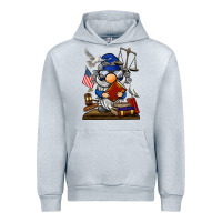 Heather Grey judge  gnome Urban Hoodie - BarkalooDesign