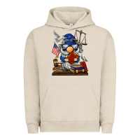 Pigment French Oak judge  gnome Urban Hoodie - BarkalooDesign
