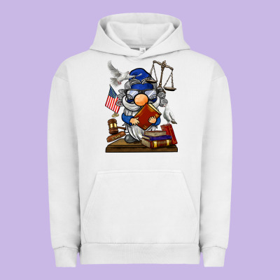 Judge  Gnome Urban Hoodie Designed By Barkaloodesign