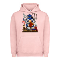 Pigment Salmon judge  gnome Urban Hoodie - BarkalooDesign