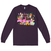Plum easter day farm animals truck Long Sleeve Tee - RacoonDesign