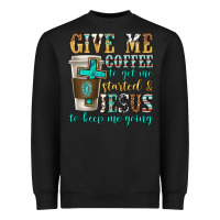 Black give me coffee to get me started Heavyweight Sweatshirt - texasbilliewilder