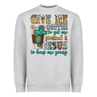 Heather Grey give me coffee to get me started Heavyweight Sweatshirt - texasbilliewilder