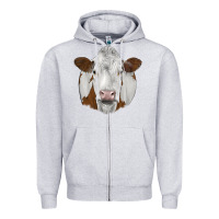 Heather Grey simmental Zipper Hoodie - JahusDesignShop