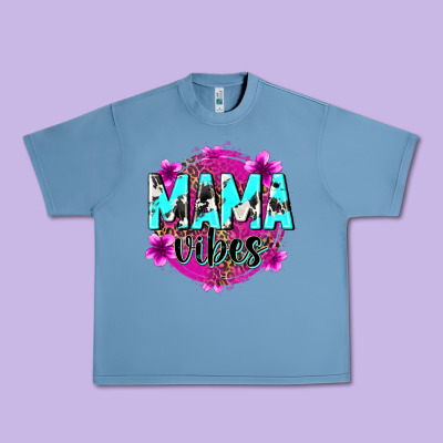 Mama Vibes Urban Heavy Tee Designed By Zillion Design Studio