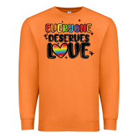 Carrot everyone deserves love Premium Sweatshirt - MaliasSmallBusiness