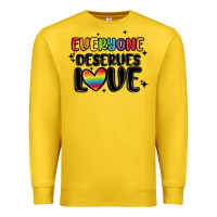 Lemon everyone deserves love Premium Sweatshirt - MaliasSmallBusiness