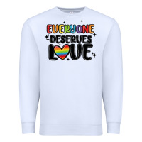Everyone Deserves Love Premium Sweatshirt | Teevron