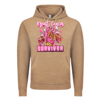 Vintage Coffee Breast Cancer survivor afro girl sneakers Vintage Hoodie - RanaPortraitStore