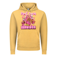 Vintage Mustard Breast Cancer survivor afro girl sneakers Vintage Hoodie - RanaPortraitStore