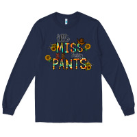 Navy little mıss sassy pants Long Sleeve Tee - CowhideDigitalArt