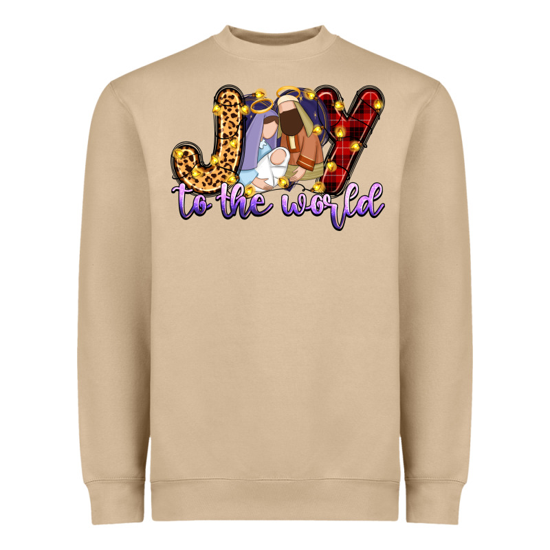 Joy To The World Heavyweight Sweatshirt by Zillion Design Studio | Teevron