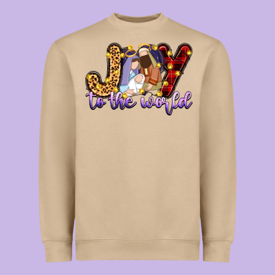 Joy To The World Heavyweight Sweatshirt Designed By Zillion Design Studio
