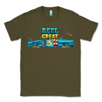 Army Green reel great dad  libbey glass Classic Tee - HRA Design Shop