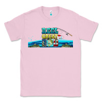 Bubblegum Pink reel great dad  libbey glass Classic Tee - HRA Design Shop