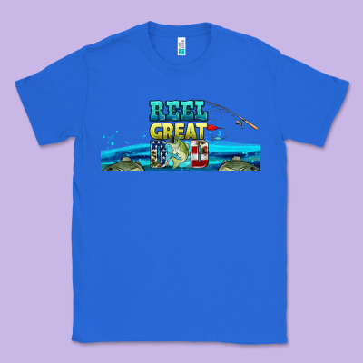 Reel Great Dad  Libbey Glass Classic Tee Designed By Hra Design Shop