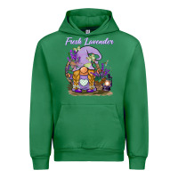 Emerald fresh lavender gnome Urban Hoodie - BarkalooDesign