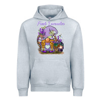 Heather Grey fresh lavender gnome Urban Hoodie - BarkalooDesign
