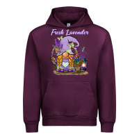 Mauve Wine fresh lavender gnome Urban Hoodie - BarkalooDesign