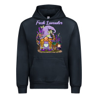Navy fresh lavender gnome Urban Hoodie - BarkalooDesign