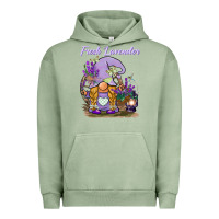 Pigment Oil Green fresh lavender gnome Urban Hoodie - BarkalooDesign