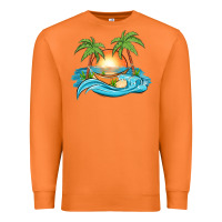 Carrot sunset beach scene Premium Sweatshirt - MaliasSmallBusiness