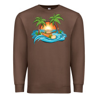 Chestnut sunset beach scene Premium Sweatshirt - MaliasSmallBusiness