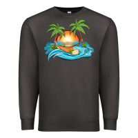 Smoke sunset beach scene Premium Sweatshirt - MaliasSmallBusiness