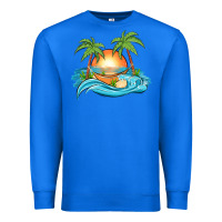 True Royal sunset beach scene Premium Sweatshirt - MaliasSmallBusiness
