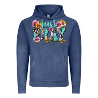 Vintage Denim just pray Vintage Hoodie - texasbilliewilder