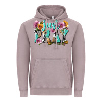 Vintage Zinc just pray Vintage Hoodie - texasbilliewilder