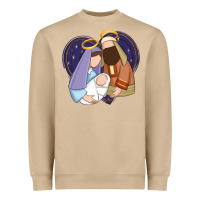 Mushroom holy night jesus birth Heavyweight Sweatshirt - Zillion Design Studio