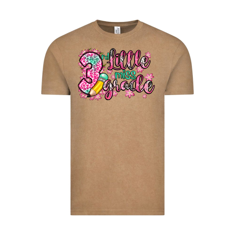 Little Miss 3rd Grade Vintage Tee by Zillion Design Studio | Teevron