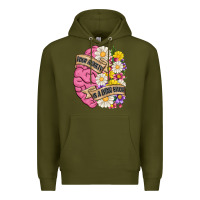 Army Green your anxiety is a lying bitch Premium Hoodie - MaliasSmallBusiness