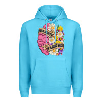 Ocean Blue your anxiety is a lying bitch Premium Hoodie - MaliasSmallBusiness
