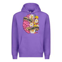 Purple your anxiety is a lying bitch Premium Hoodie - MaliasSmallBusiness