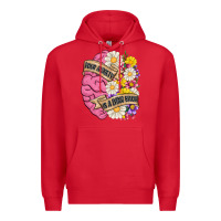 Red your anxiety is a lying bitch Premium Hoodie - MaliasSmallBusiness