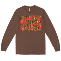 Chestnut watermelon leopard pattern background Long Sleeve Tee - HRA Design Shop