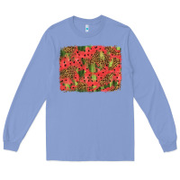 Watermelon Leopard Pattern Background Long Sleeve Tee | Teevron
