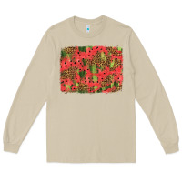Mushroom watermelon leopard pattern background Long Sleeve Tee - HRA Design Shop