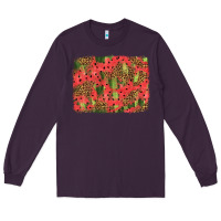 Plum watermelon leopard pattern background Long Sleeve Tee - HRA Design Shop