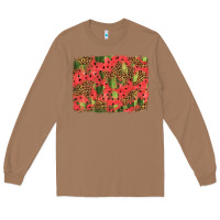 Toasted Coconut watermelon leopard pattern background Long Sleeve Tee - HRA Design Shop