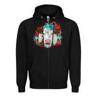 Black ribbon simmental leopard Zipper Hoodie - JahusDesignShop