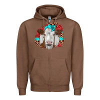 Chestnut ribbon simmental leopard Zipper Hoodie - JahusDesignShop